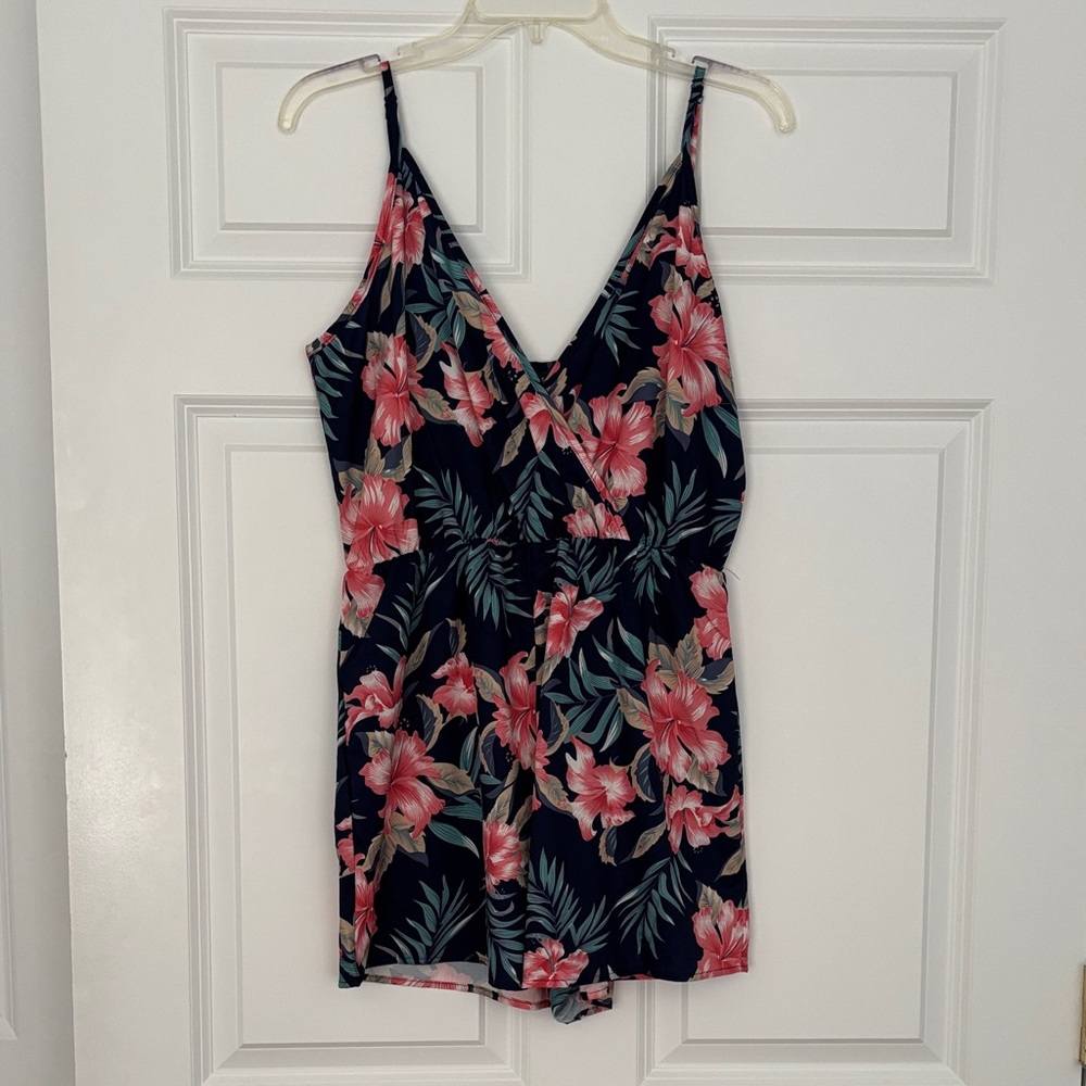 Floral V-Neck Women's romper